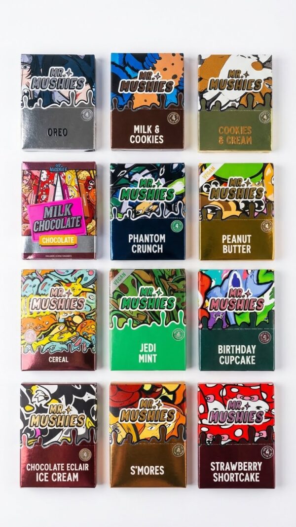 Mr Mushies Mushroom Chocolate Bars